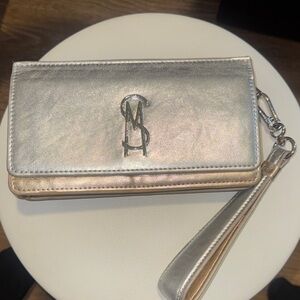 Silver Wristlet Wallet